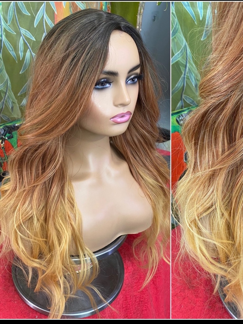 LAST ONEOmbre ginger golden Wig